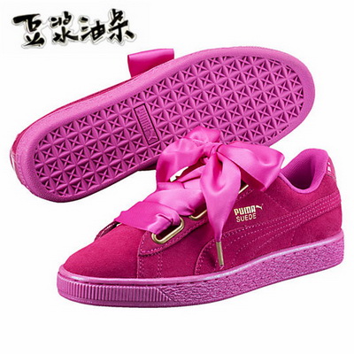 Puma Suede Basket Heart Women Shoes--005